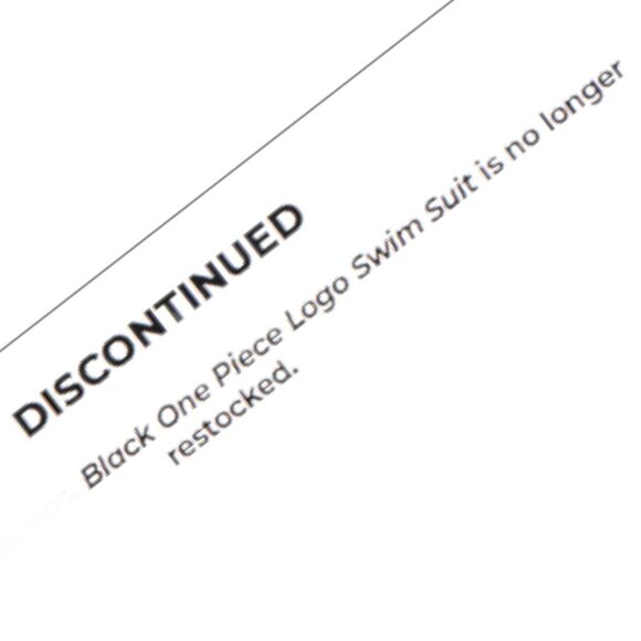 Buc-ee's Black Yellow Red Logo One Piece Swimsuit Size Large NWT - Picture 3 of 5